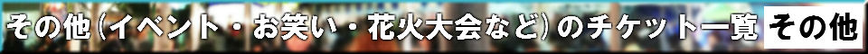 その他(イベント・お笑い・花火大会など)のチケット一覧