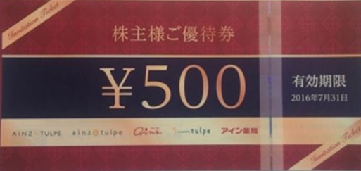 （22,000円分 匿名送料無料）　アインホールディングス　株主優待