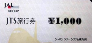 JTS旅行 旅行券 1,000円券