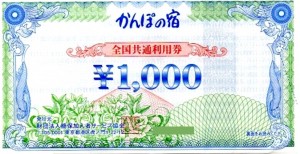 かんぽの宿 全国共通利用券　1,000円