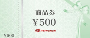 アカチャンホンポ（赤ちゃん本舗）商品券 500円券