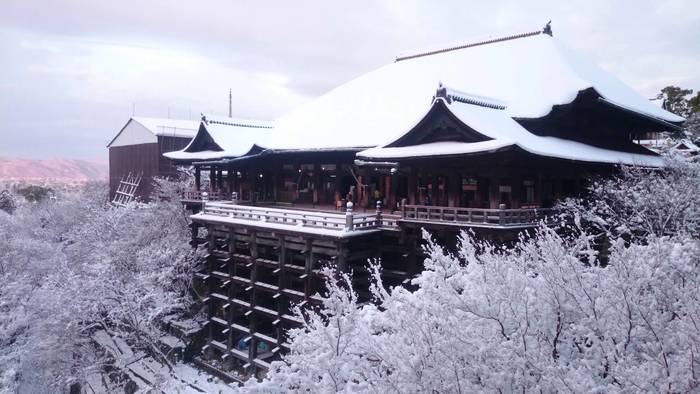 冬の清水寺も秀逸！ Photo: https://kinarino.jp/