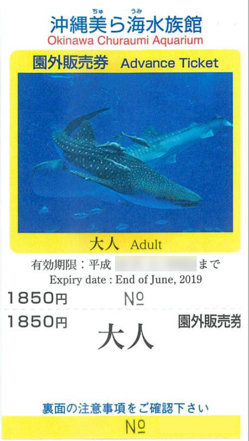 超人気新品 沖縄美ら海水族館の入館チケット savingssafari.com