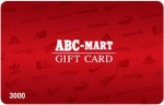 ABCマート ギフトカード 3,000円券