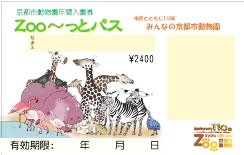 京都市動物園　年間入園券