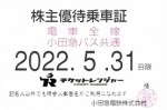 小田急電鉄株主優待（定期型）電車・バス全線 2022年5月31日期限
