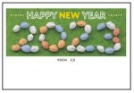 2023年用（令和5年）デザイン印刷済み年賀状（年賀はがき）　額面63円デザイン40番（3枚セット・1枚あたり78円）