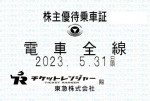 東京急行（東急）株主優待（定期型）電車全線 2023年5月31日期限