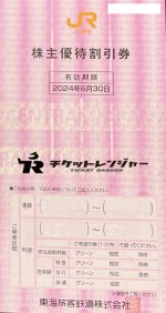 JR東海株主優待券＜2023年7月1日〜2024年6月30日期限＞_課税対象商品