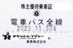 東急電鉄株主優待（定期型）電車・バス全線 2023年11月30日期限