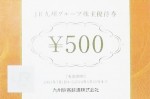 JR九州グループ株主優待券 500円券