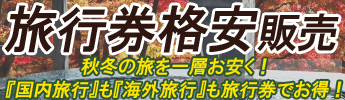国内旅行・海外旅行が旅行券でお得に！