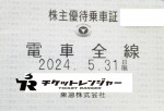 東急電鉄株主優待（定期型）電車全線 2024年5月31日期限