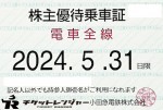 小田急電鉄株主優待（定期型）電車全線 2024年5月31日期限