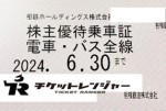 相模鉄道（相鉄）株主優待（定期型）電車・バス全線 2024年6月30日期限
