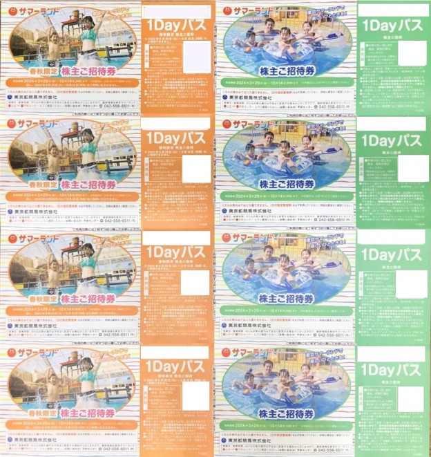 【4枚セット】東京サマーランド 株主優待 1Dayパス ご招待券 東京サマーランド 1Dayパス 株主招待券 4玫 - メルカリ
