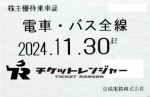 京成電鉄株主優待（定期型）電車・バス全線 2024年11月30日期限