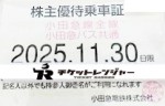 小田急電鉄株主優待（定期型）電車・バス全線 2025年11月30日期限