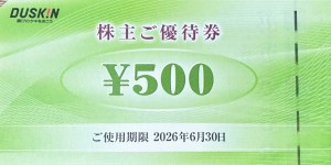 ダスキン（モスバーガー・ミスタードーナツも可）株主優待券 500円券 2026年6月30日期限