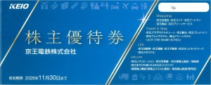 京王電鉄 株主優待冊子（京王百貨店お買物金額10%割引10枚他）2026年11月30日期限_課税対象商品