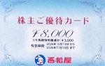 西松屋（西松屋チェーン）株主優待カード 8,000円券　2026年11月12日期限