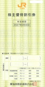 JR東海株主優待券＜2026年7月1日〜2027年6月30日期限＞_課税対象商品