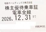 相模鉄道（相鉄）株主優待（定期型）電車全線 2026年12月31日期限